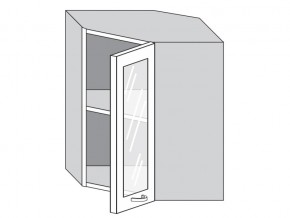 1.60.3у Шкаф настенный (h=720) угловой на 600мм со стекл. дверцей в Реж - rezh.magazinmebel.ru | фото