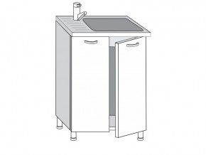 2.60.2мн Шкаф-стол на 600мм под накладную мойку с 2-мя дверцами в Реж - rezh.magazinmebel.ru | фото