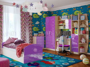 Детская комната Юниор-2 Фиолетовый металлик в Реж - rezh.magazinmebel.ru | фото - изображение 1