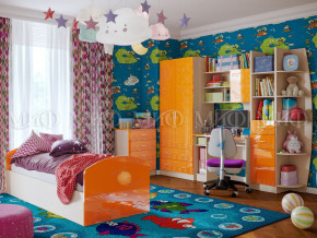 Детская комната Юниор-2 Оранжевый металлик в Реж - rezh.magazinmebel.ru | фото - изображение 1