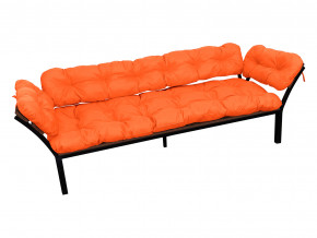 Диван Дачный с подлокотниками оранжевая подушка в Реж - rezh.magazinmebel.ru | фото