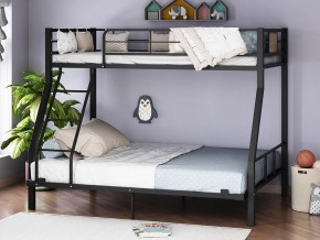 Двухъярусная кровать Гранада-1 140 черный в Реж - rezh.magazinmebel.ru | фото - изображение 1