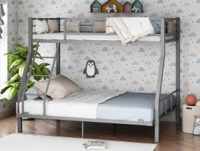 Двухъярусная кровать Гранада-1 140 Серая в Реж - rezh.magazinmebel.ru | фото
