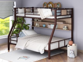 Двухъярусная кровать Гранада-1П коричневый в Реж - rezh.magazinmebel.ru | фото