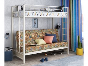 Двухъярусная кровать с диваном Мадлен Слоновая кость-марки в Реж - rezh.magazinmebel.ru | фото - изображение 1