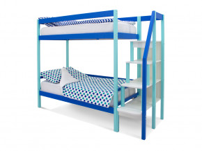 Двухъярусная кровать Svogen мятно-синий в Реж - rezh.magazinmebel.ru | фото - изображение 1