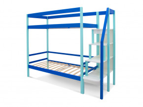 Двухъярусная кровать Svogen мятно-синий в Реж - rezh.magazinmebel.ru | фото - изображение 2