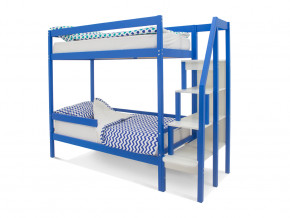 Двухъярусная кровать Svogen с бортиком синий в Реж - rezh.magazinmebel.ru | фото - изображение 1