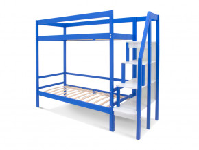 Двухъярусная кровать Svogen с бортиком синий в Реж - rezh.magazinmebel.ru | фото - изображение 2