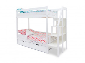 Двухъярусная кровать Svogen с ящиками белый в Реж - rezh.magazinmebel.ru | фото - изображение 1