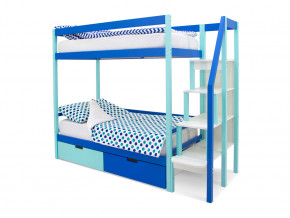 Двухъярусная кровать Svogen с ящиками мятно-синий в Реж - rezh.magazinmebel.ru | фото - изображение 1