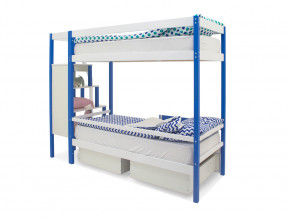 Двухъярусная кровать Svogen с ящиками сине-белый в Реж - rezh.magazinmebel.ru | фото - изображение 5