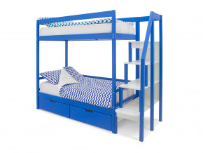 Двухъярусная кровать Svogen с ящиками синий в Реж - rezh.magazinmebel.ru | фото