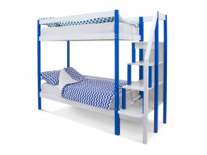 Двухъярусная кровать Svogen сине-белый в Реж - rezh.magazinmebel.ru | фото