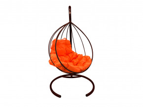 Кокон Капля без ротанга оранжевая подушка в Реж - rezh.magazinmebel.ru | фото