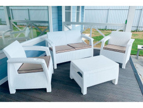 Комплект уличной мебели Yalta Terrace Set белый в Реж - rezh.magazinmebel.ru | фото