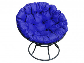 Кресло Папасан без ротанга синяя подушка в Реж - rezh.magazinmebel.ru | фото