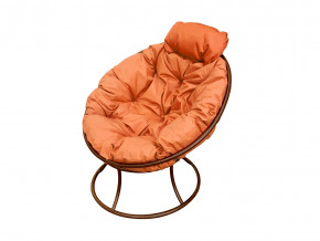 Кресло Папасан мини без ротанга оранжевая подушка в Реж - rezh.magazinmebel.ru | фото