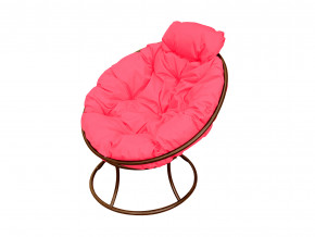 Кресло Папасан мини без ротанга розовая подушка в Реж - rezh.magazinmebel.ru | фото