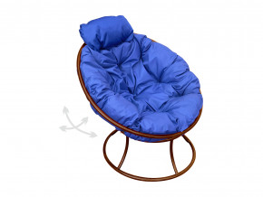 Кресло Папасан мини пружинка без ротанга синяя подушка в Реж - rezh.magazinmebel.ru | фото - изображение 1