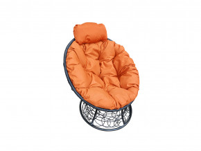 Кресло Папасан мини с ротангом оранжевая подушка в Реж - rezh.magazinmebel.ru | фото - изображение 1