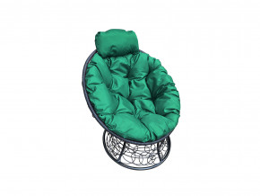 Кресло Папасан мини с ротангом зелёная подушка в Реж - rezh.magazinmebel.ru | фото - изображение 1