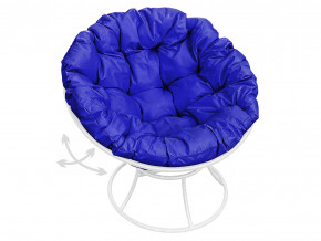 Кресло Папасан пружинка без ротанга синяя подушка в Реж - rezh.magazinmebel.ru | фото