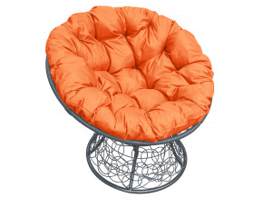 Кресло Папасан с ротангом оранжевая подушка в Реж - rezh.magazinmebel.ru | фото - изображение 1