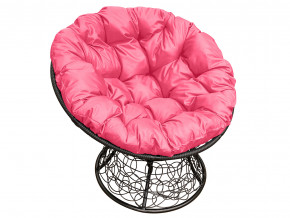Кресло Папасан с ротангом розовая подушка в Реж - rezh.magazinmebel.ru | фото
