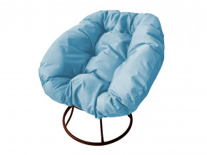 Кресло Пончик без ротанга голубая подушка в Реж - rezh.magazinmebel.ru | фото - изображение 1