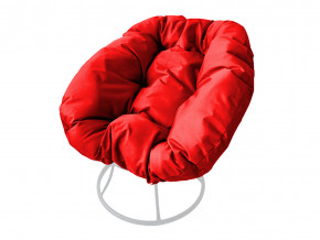 Кресло Пончик без ротанга красная подушка в Реж - rezh.magazinmebel.ru | фото - изображение 1