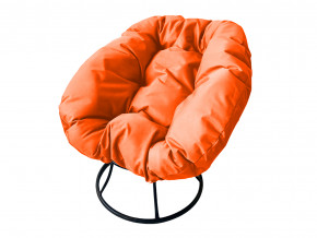 Кресло Пончик без ротанга оранжевая подушка в Реж - rezh.magazinmebel.ru | фото