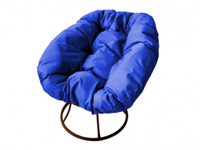 Кресло Пончик без ротанга синяя подушка в Реж - rezh.magazinmebel.ru | фото - изображение 1