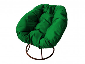 Кресло Пончик без ротанга зелёная подушка в Реж - rezh.magazinmebel.ru | фото - изображение 1