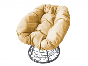 Кресло Пончик с ротангом бежевая подушка в Реж - rezh.magazinmebel.ru | фото