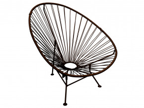Кресло Ракушка с ротангом коричневый в Реж - rezh.magazinmebel.ru | фото - изображение 1