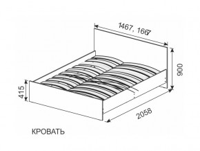 Кровать 1600х2000 ортопедическое основание в Реж - rezh.magazinmebel.ru | фото