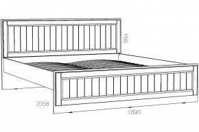 Кровать 1800 Оливия НМ 040.34-03 Х в Реж - rezh.magazinmebel.ru | фото - изображение 2