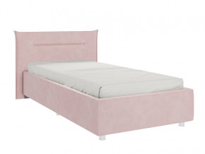 Кровать Альба 900 велюр нежно-розовый в Реж - rezh.magazinmebel.ru | фото - изображение 1