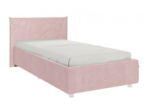 Кровать Бест 900 велюр нежно-розовый в Реж - rezh.magazinmebel.ru | фото