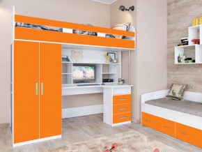 Кровать чердак Аракс винтерберг-оранжевый в Реж - rezh.magazinmebel.ru | фото - изображение 1