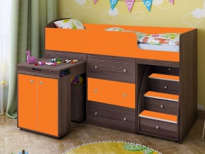 Кровать чердак Малыш 70х160 бодега-оранжевый в Реж - rezh.magazinmebel.ru | фото - изображение 1