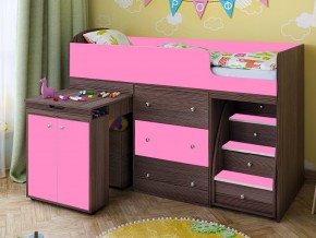 Кровать чердак Малыш 80х180 бодега-розовый в Реж - rezh.magazinmebel.ru | фото