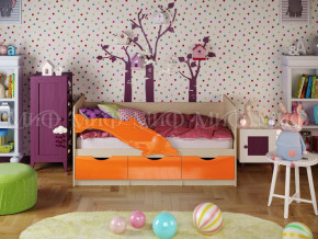 Кровать Дельфин-1 1600 Оранжевый металлик в Реж - rezh.magazinmebel.ru | фото