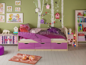 Кровать Дельфин 1600 Фиолетовый металлик в Реж - rezh.magazinmebel.ru | фото