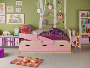 Кровать Дельфин 1600 Розовый металлик в Реж - rezh.magazinmebel.ru | фото - изображение 1