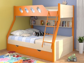 Кровать Дельта 20.02 оранжевая в Реж - rezh.magazinmebel.ru | фото
