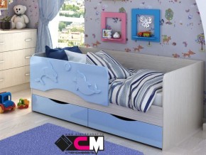 Кровать детская Алиса КР 812 голубая 1600 в Реж - rezh.magazinmebel.ru | фото