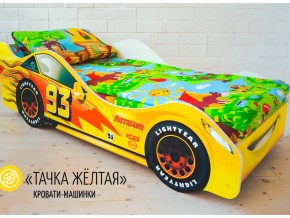 Кровать детская машина Тачка Желтая в Реж - rezh.magazinmebel.ru | фото - изображение 1