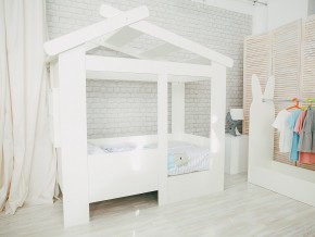 Кровать детская Теремок без ящика белая в Реж - rezh.magazinmebel.ru | фото - изображение 1
